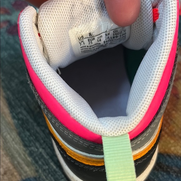 Nike Air Jordan Kids Multicolor Toddler Sneakers 8 - Picture 2 of 6